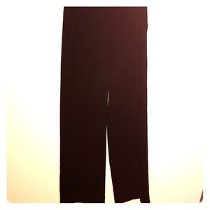 Wide leg black slacks